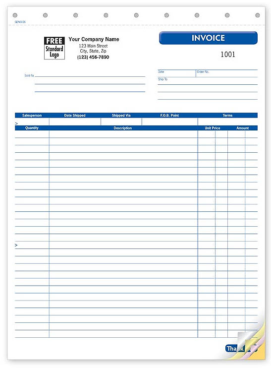 Form 106T-Large Invoice