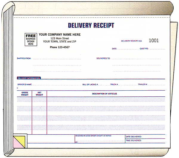 delivery receipts - Form 6223